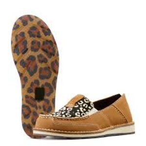 Ariat Cruiser - Dark Tan Suede/Cream Cheetah
